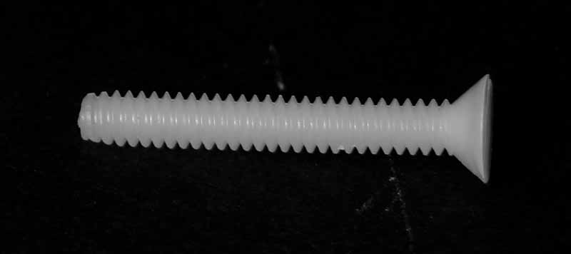 Screw Nylon 6-32 x 1 Slotted Countersunk Head 190-865 